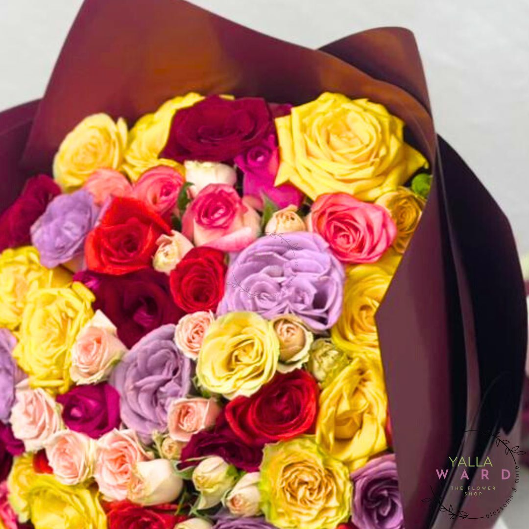 50 Mixed Roses Bouquet