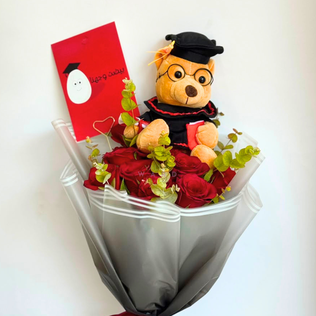 Red Graduation Bouquet