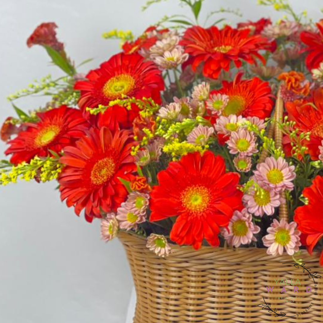 Orange Bloom Basket