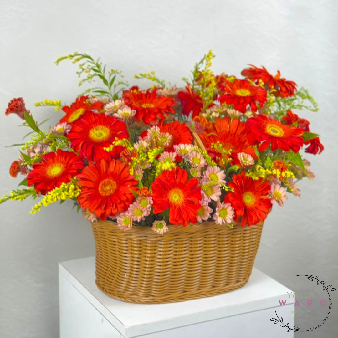Orange Bloom Basket