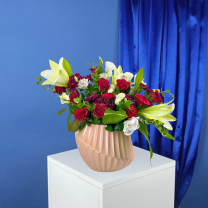 الرومانسية باللونين الأحمر والأبيض