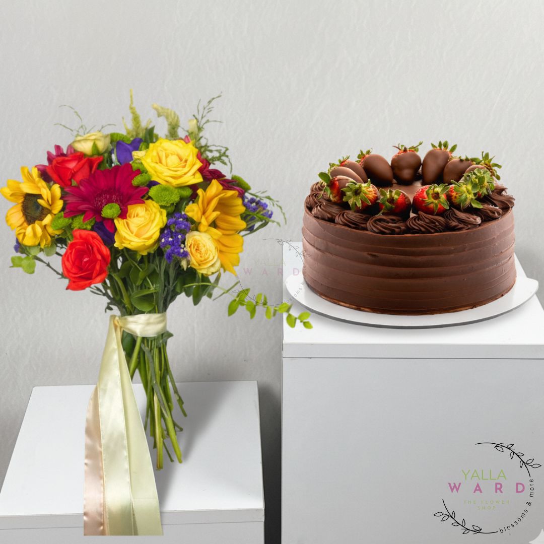 German Cake + Flowers